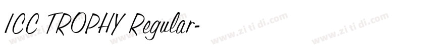 ICC TROPHY Regular字体转换